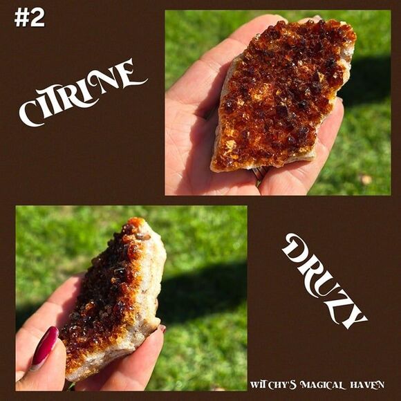 Citrine Crystal Druzy - Picture 1 of 4